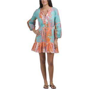 DEBBIE KATZ Willa Long Sleeve Cover-up Tunic